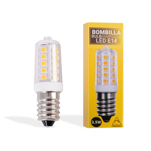 Bombilla LED E14 tubular 220-240V AC - 3,5W - Tamaño pequeño - Barcelona Led-