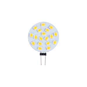 Bombilla LED G4 bi-pin circular plana 12V AC/DC - 2,5W (4)