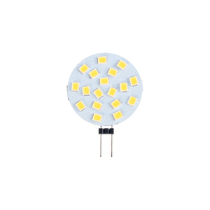 Bombilla LED G4 bi-pin circular plana 12V AC/DC - 2,5W (8)