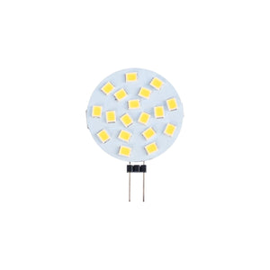 Bombilla LED G4 bi-pin circular plana 12V AC/DC - 2,5W - Barcelona Led-