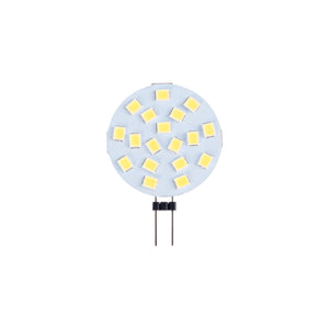 Bombilla LED G4 bi-pin circular plana 12V AC/DC - 2,5W (10)