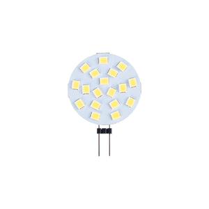 Bombilla LED G4 bi-pin circular plana 12V AC/DC - 2,5W - Barcelona Led-