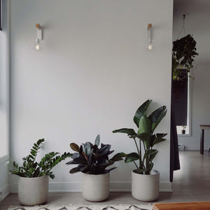 Aplique de pared nórdico jaula "RODEN" - Madera y metal (12)