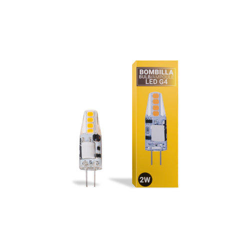 Ampoule LED G4 2W bi-pin silicone 12V AC/DC