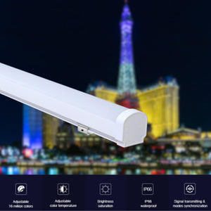 Luminaria lineal estanca RGB + CCT - 18W - RF/WiFi - 100cm - IP66 - Mi-Light - Barcelona Led-