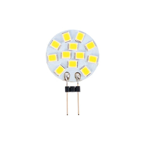 Bombilla LED G4 bi-pin circular plana 12V AC/DC - 2W - Barcelona Led-