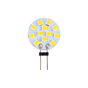 Bombilla LED G4 bi-pin circular plana 12V AC/DC - 2W - Barcelona Led-