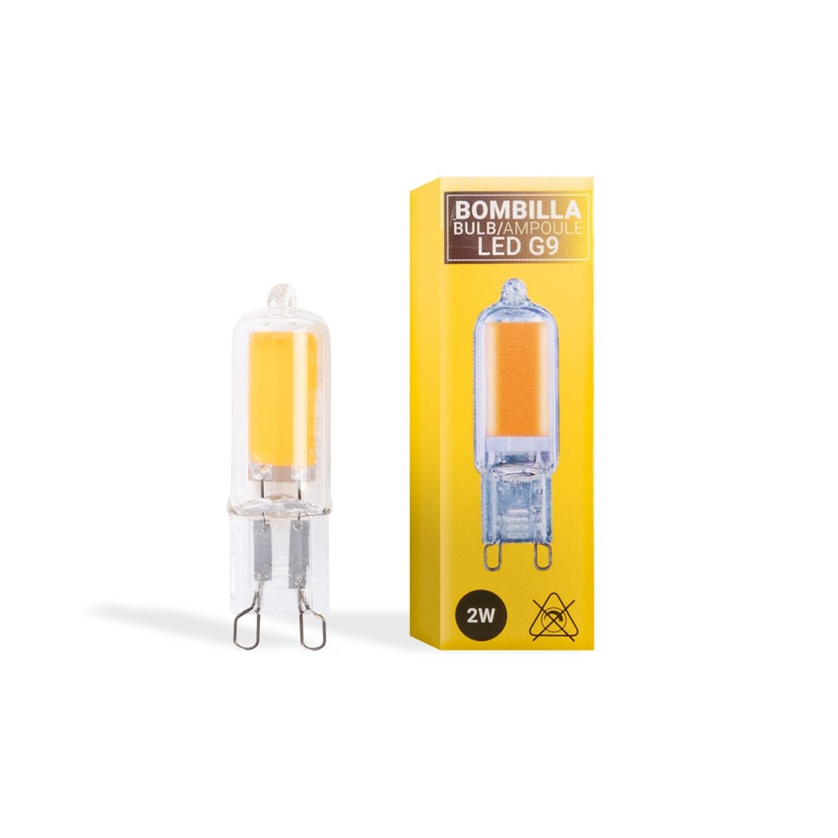 Bombilla LED G9 220-240V AC - COB - 360º - 2W - Barcelona Led-