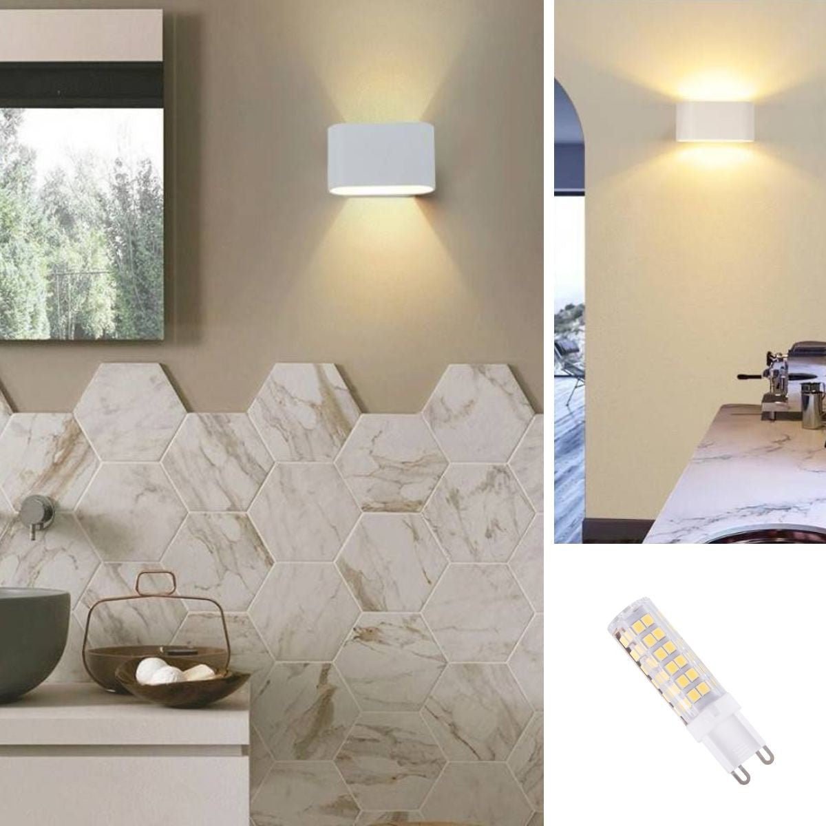 Bombilla LED G9 tubular 220-240V AC - 6W - Barcelona Led-