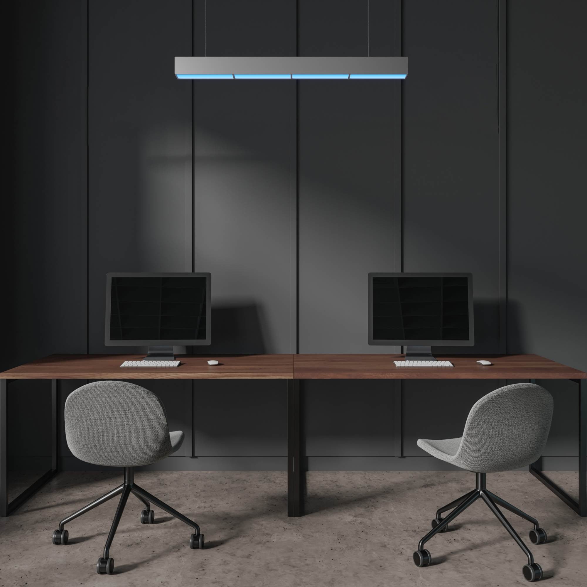Luminaria lineal colgante "Blue Skylight" SMART - CCT - Efecto cielo - 48W - UGR16 (1)