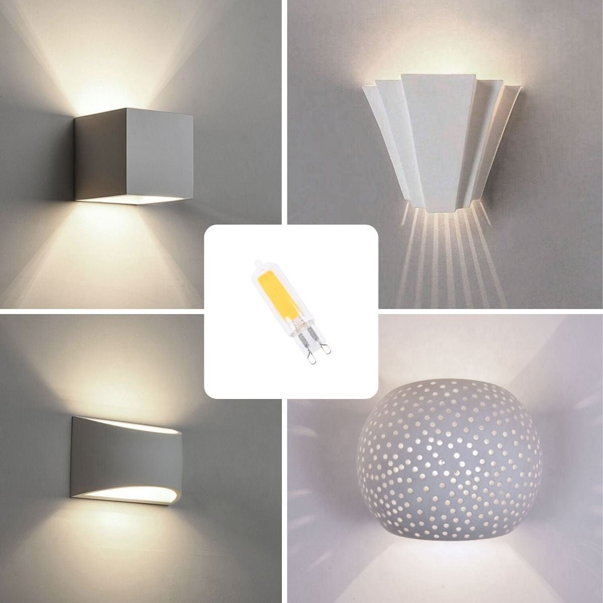 Bombilla LED G9 220-240V AC - COB - 360º - 4W - Barcelona Led-