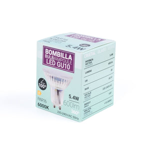 Bombilla LED GU10 6W cristal - 740lm - PAR16 - 100° - Barcelona Led-