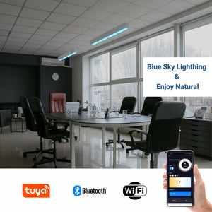 Luminaria lineal colgante "Blue Skylight" SMART - CCT - Efecto cielo - 48W - UGR16 (5)