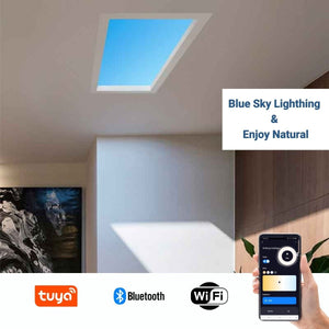 Panel LED "SMART Blue Skylight" - Efecto cielo - Daylight - 50W - 60x30cm - Barcelona Led-