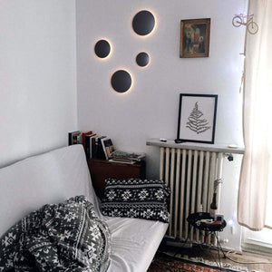 Aplique LED de pared circular "Eclipsis" 6W - 3000K - CRI90 - Driver KeGu - IP20 - Barcelona Led-Decoración