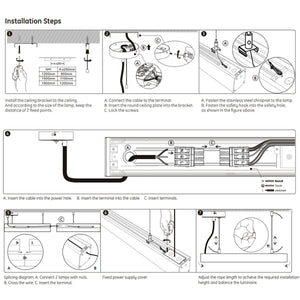 Luminaria lineal colgante "Blue Skylight" SMART - CCT - Efecto cielo - 48W - UGR16 (7)