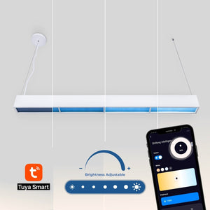 Luminaria lineal colgante "Blue Skylight" SMART - CCT - Efecto cielo - 48W - UGR16 (20)