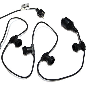Guirnalda Exterior conectable en serie IP44 6,5m con 10 casquillos E27 (6)