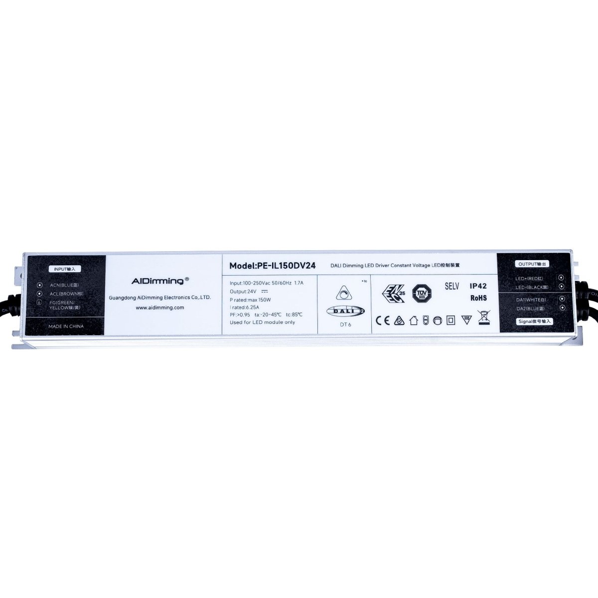 Fuente de alimentación regulable DALI DT6 - 24V DC - 6,25A - 150W - Barcelona Led-Material eléctrico