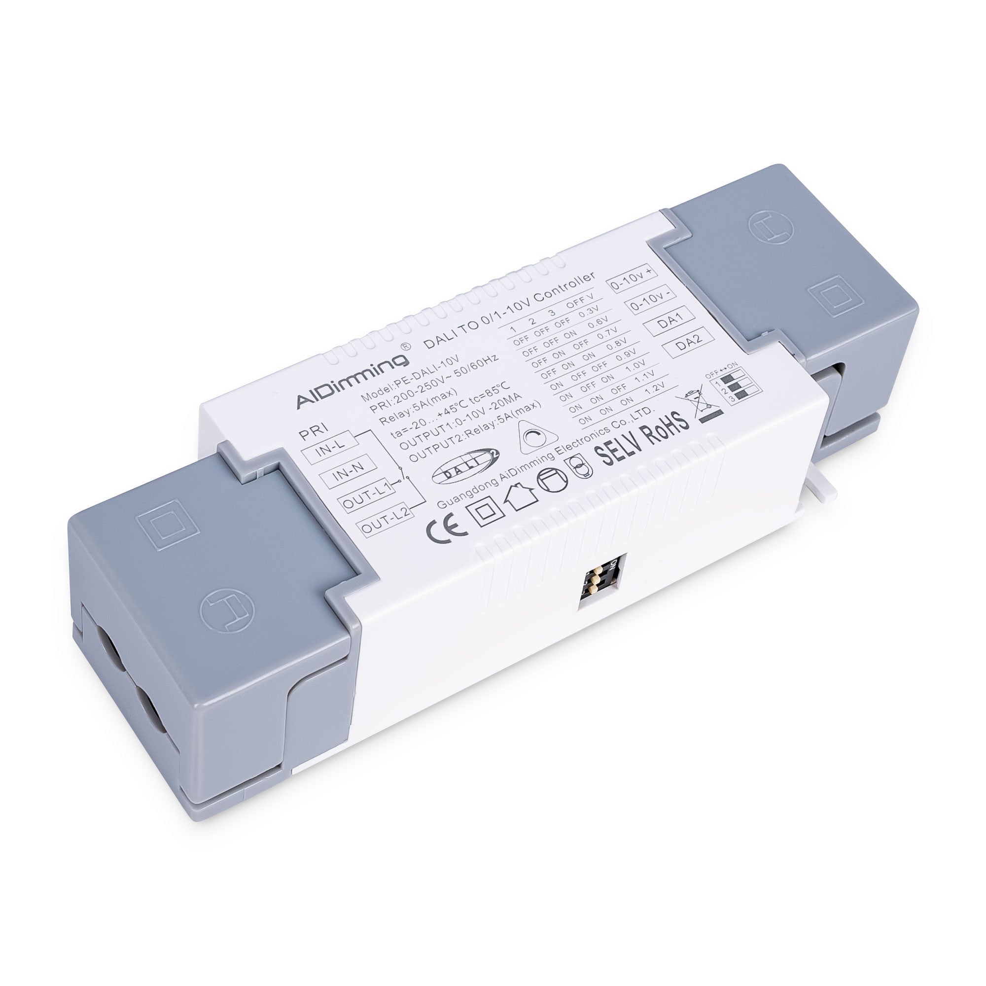 Conversor DALI a 0-10V + DALI Relé - 500W