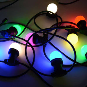 Guirnalda Exterior conectable en serie IP44 6,5m con 10 casquillos E27 (10)