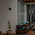 Aplique de pared exterior LED cuadrado