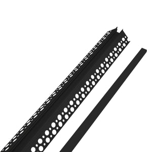 Perfil de aluminio integración escayola/pladur para esquina exterior - Tira LED hasta 10 mm - 2 metros - Barcelona Led-