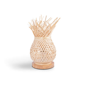 Lámpara de mesa de mimbre "VIMET" (4)