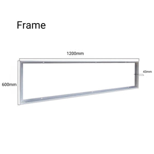 Panel LED slim de superficie 120X60cm - Driver PHILIPS - 72W - UGR19 - Con KIT de montaje - Barcelona Led-