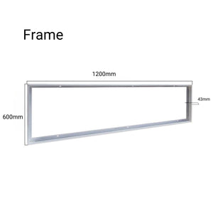 Panel LED slim de superficie 120X60cm - Driver PHILIPS - 72W - UGR19 - Con KIT de montaje (19)