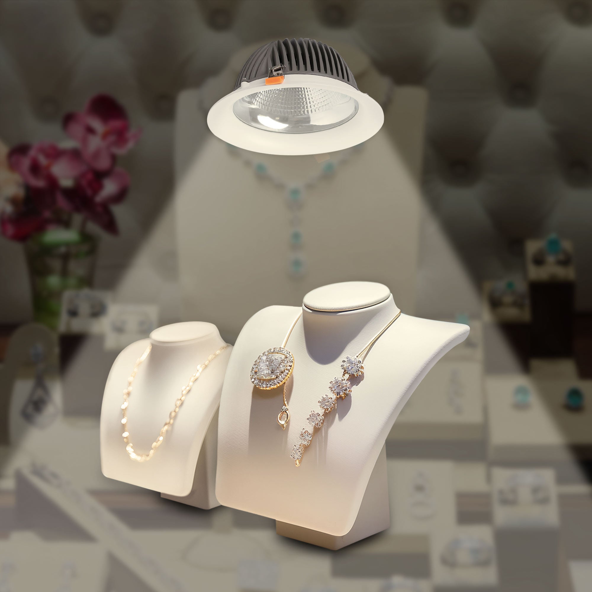 Downlight LED especial para joyerías - 40W - Driver Philips - Corte Ø210 mm (1)