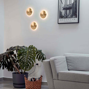 Aplique LED de pared circular "Eclipsis" 6W - 3000K - CRI90 - Driver KeGu - IP20 - Barcelona Led-Decoración