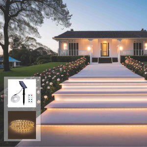 Tira LED solar exterior con mando 18W - 12mm - 5 metros - 2700K - IP65 (1)
