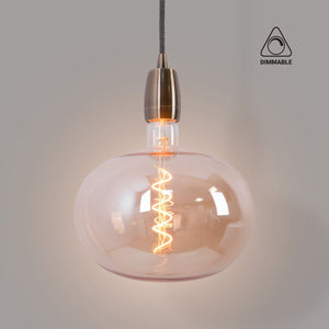 Bombilla decorativa LED de filamento "Decor" - E27 R220 - Regulable - 4W - 1800K - Barcelona Led-