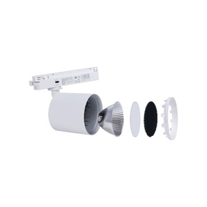 Proyector LED para carril monofásico CCT - 40W - CRI 90 - Barcelona Led-