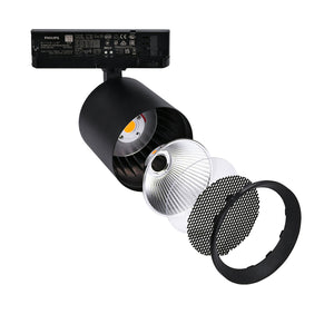 Proyector LED para carril trifásico 4000K - 40W - CRI 95 - Driver Philips Xitanium - Blanco (25)