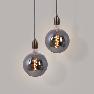 Bombilla decorativa globo filamento con tinte ahumado "Smoky" E27 G200 - Regulable - 4W - 1800K (4)