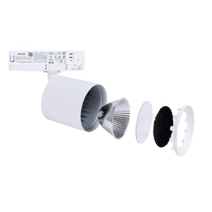 Proyector LED para carril trifásico 4000K - 40W - CRI 95 - Driver Philips Xitanium (3)
