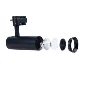 Proyector LED para carril monofásico CCT - 10W - CRI 90 - Driver KGP - Negro (10)