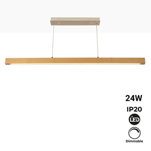 Lámpara colgante de madera "COAK" 24W Dimable (4)