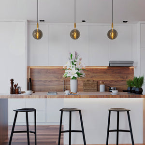 Bombilla decorativa globo filamento con tinte ahumado "Smoky" E27 G200 - Regulable - 4W - 1800K (10)