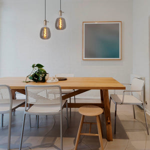 Bombilla decorativa LED de filamento con tinte ahumado - E27 D140 - Regulable - 4W - 1800K (1)