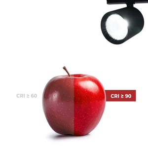 Proyector LED para carril trifásico CCT 40W - CRI 90 - Driver KGP - Negro (9)