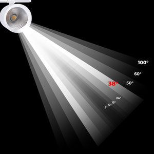 Proyector LED para carril trifásico CCT 40W - CRI 90 - Driver KGP - Negro (29)