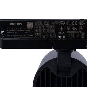 Proyector LED para carril trifásico 4000K - 40W - CRI 95 - Driver Philips Xitanium - Negro (16)