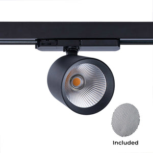 Proyector LED para carril trifásico CCT 40W - CRI 90 - Driver KGP - Negro (14)