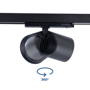 Proyector LED para carril trifásico CCT 40W - CRI 90 - Driver KGP - Negro (15)