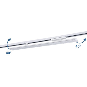 Proyector LED lineal orientable para carril trifásico 40W - CCT - CRI90 - Driver KGP - Barcelona Led-