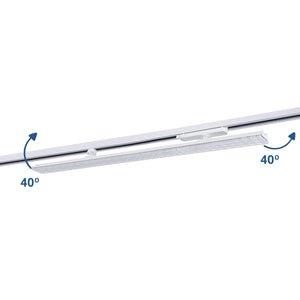 Proyector LED lineal orientable para carril trifásico 40W - CCT - CRI90 - Driver KGP (15)