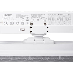 Proyector LED lineal orientable para carril trifásico 40W - CCT - CRI90 - Driver KGP - Barcelona Led-